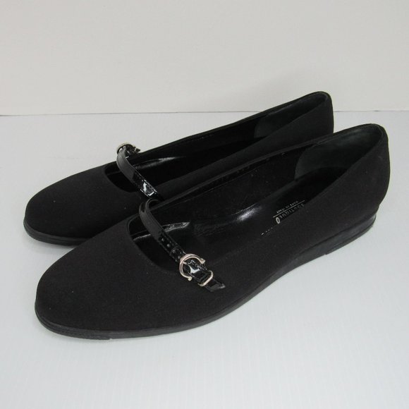 Salvatore Ferragamo Shoes - Salvatore Ferragamo Black Flat Mary Jane Shoes